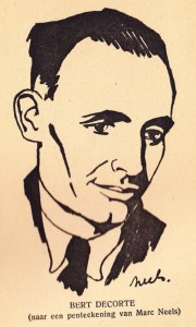 Bert Decorte (1945), een portret van de hand van de striptekenaar Marc Sleen